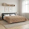 vidaXL Summer Duvet Taupe 220 x 260 cm Microfiber and Teddy fleece