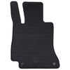 vidaXL Car Mat 4 pcs Black Rubber
