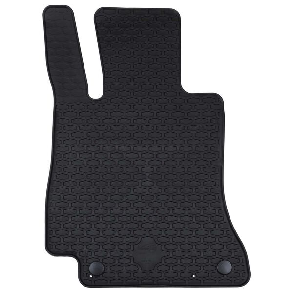 vidaXL Car Mat 4 pcs Black Rubber