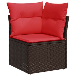 vidaXL Garden Sofa with Cushion Brown 62 x 62 x 69 cm Poly rattan