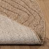 vidaXL Area Rugs Round Moire HUARTE Natural &Oslash; 160 CM Polyester