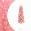 vidaXL Artificial Slim Christmas Tree with Bauble 120 cm 150 LEDs