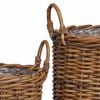 vidaXL Planter Basket with Storage 2 pcs Brown