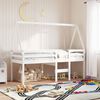 vidaXL Kids' Bed Roof White 209x85.5x88 cm Solid Wood Pine
