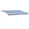vidaXL Retractable Awning Blue 300 x 200 cm Fabric