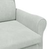vidaXL Armchair Light grey 76 x 94 x 102 cm Velvet