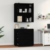 vidaXL Highboard Black Engineered Wood