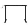 vidaXL Standing Desk Frame Black (94-135)x60x(70-114) cm Steel