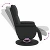 vidaXL Massage Recliner Chair Black 71 x 90 x 105 cm Faux Leather