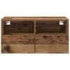 vidaXL TV Wall Cabinets 2 pcs Old Wood 60 x 30 x 30 cm Engineered Wood