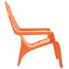 vidaXL Garden Chairs 2 pcs for Children Orange 37x34x44cm PP Wooden Look