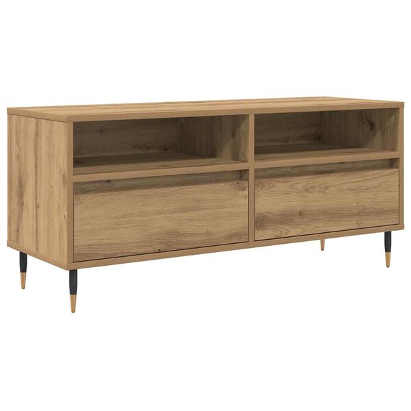 vidaXL TV Cabinet with Drawer Artisan Oak 100 x 34.5 x 44.5 cm