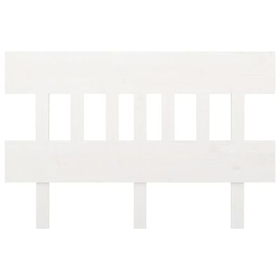 vidaXL Bed Headboard White 143.5x3x81 cm Solid Wood Pine