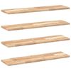vidaXL Floating Shelves 4 pcs 100x20x2 cm Untreated Solid Wood Acacia