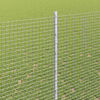 vidaXL Fence with Post Silver 1.5 x 25 m Steel