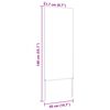 vidaXL Garden Privacy Screen White 50 x 140 cm Cold-rolled steel