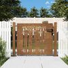 vidaXL Garden Gate 100x75 cm Corten Steel Bamboo Design