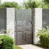 vidaXL Garden Gate with Lock Black 85 x 205 cm Powder-Coated Steel