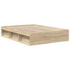 vidaXL Bed Frame without Mattress Sonoma Oak 150x200 cm King Size King Size