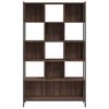 vidaXL Bookcase Brown Oak 102x28x172 cm Engineered Wood