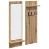 vidaXL Wall-Mounted Coat Rack Wall-Mounted Artisan Oak 70 x 10 x 90 cm