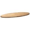 vidaXL Table Top 140x60x4 cm Solid Wood Oak Oval