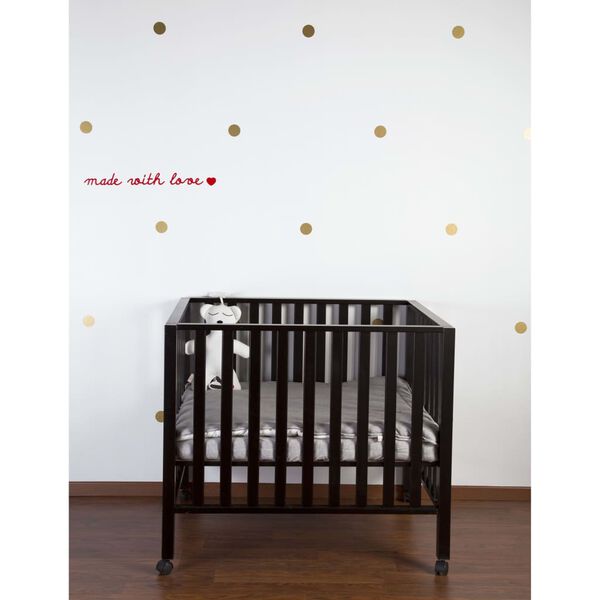 CHILDHOME Playpen Mat 95x75cm Jersey Gold Dots