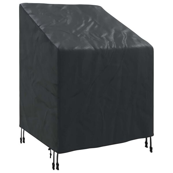 vidaXL Garden Chair Cover Black 75 x 78 x 65 / 100 cm 600D Oxford Fbric