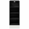 vidaXL Kitchen Base Cabinet with Shelf Black oak 30 x 44.5 x 81.5 cm