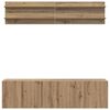 vidaXL TV Units Wall-mounted 6 pcs Artisan oak Engineered wood
