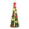 vidaXL Artificial Christmas Tree Pop-up 200 LEDs Green 210 cm