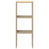vidaXL Bookcase Stackable Sonoma Oak 30x30x80 cm Engineered Wood