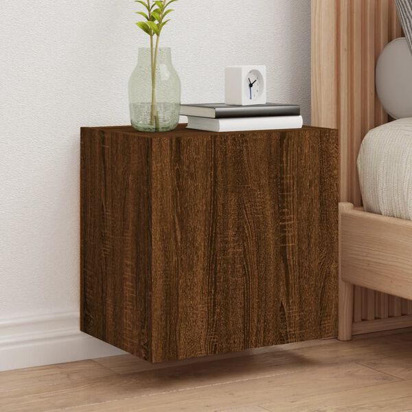 vidaXL TV Wall Cabinets 2 pcs Brown Oak 40.5x30x40 cm Engineered Wood