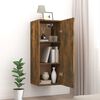 vidaXL Hanging Wall Cabinet Smoked Oak 34.5x34x90 cm Engineered Wood