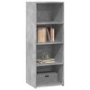 vidaXL Highboard Concrete Grey 45x41x124 cm Engineered Wood