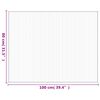 vidaXL Rug Rectangular Light Natural80x100 cm Bamboo