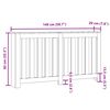 vidaXL Radiator Cover Grey Sonoma 149x20x82 cm Engineered Wood