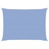 vidaXL Sunshade Sail 5 x 7 m HDPE Rectangular Blue and White