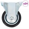 vidaXL 24 pcs Fixed Casters 75 mm