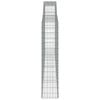 vidaXL Arched Gabion Baskets 5 pcs 400x30x140/160 cm Galvanised Iron