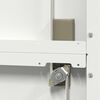 vidaXL Storage Cabinet 2 pcs White 90 x 40 x 180 cm Steel