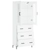 vidaXL Highboard White 69.5x34x180 cm Engineered Wood