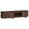 vidaXL TV Wall Cabinet with LED Brown Oak 180x31x39.5 cm
