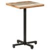 vidaXL Bistro Table | Mixed colour | Solid reclaimed wood, Powder-coated iron