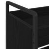 vidaXL Kitchen Trolley Black Oak 70 x 30 x 82 cm Engineered Wood