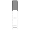 vidaXL 2-Tier Storage Rack over Toilet Grey 56x30x170 cm Iron