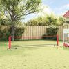 vidaXL Tennis Net Folding Black and Red 396 x 92 x 87 cm Polyester