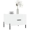 vidaXL Coffee Table High Gloss White 50x50x40 cm Engineered Wood