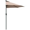vidaXL Garden Parasol Taupe 294 x 150 x 224 cm Polyester and Steel