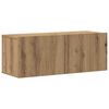 vidaXL Wall Mounted TV cabinets 4 pcs Artisan Oak Engineered Wood